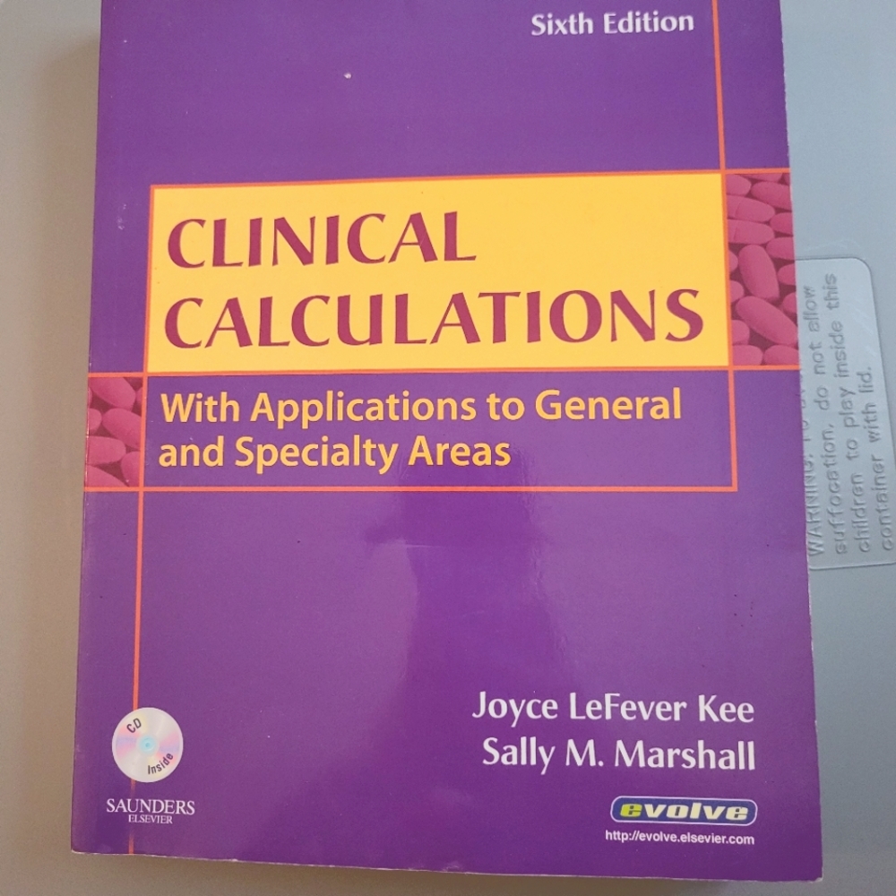 Clinical calculations book